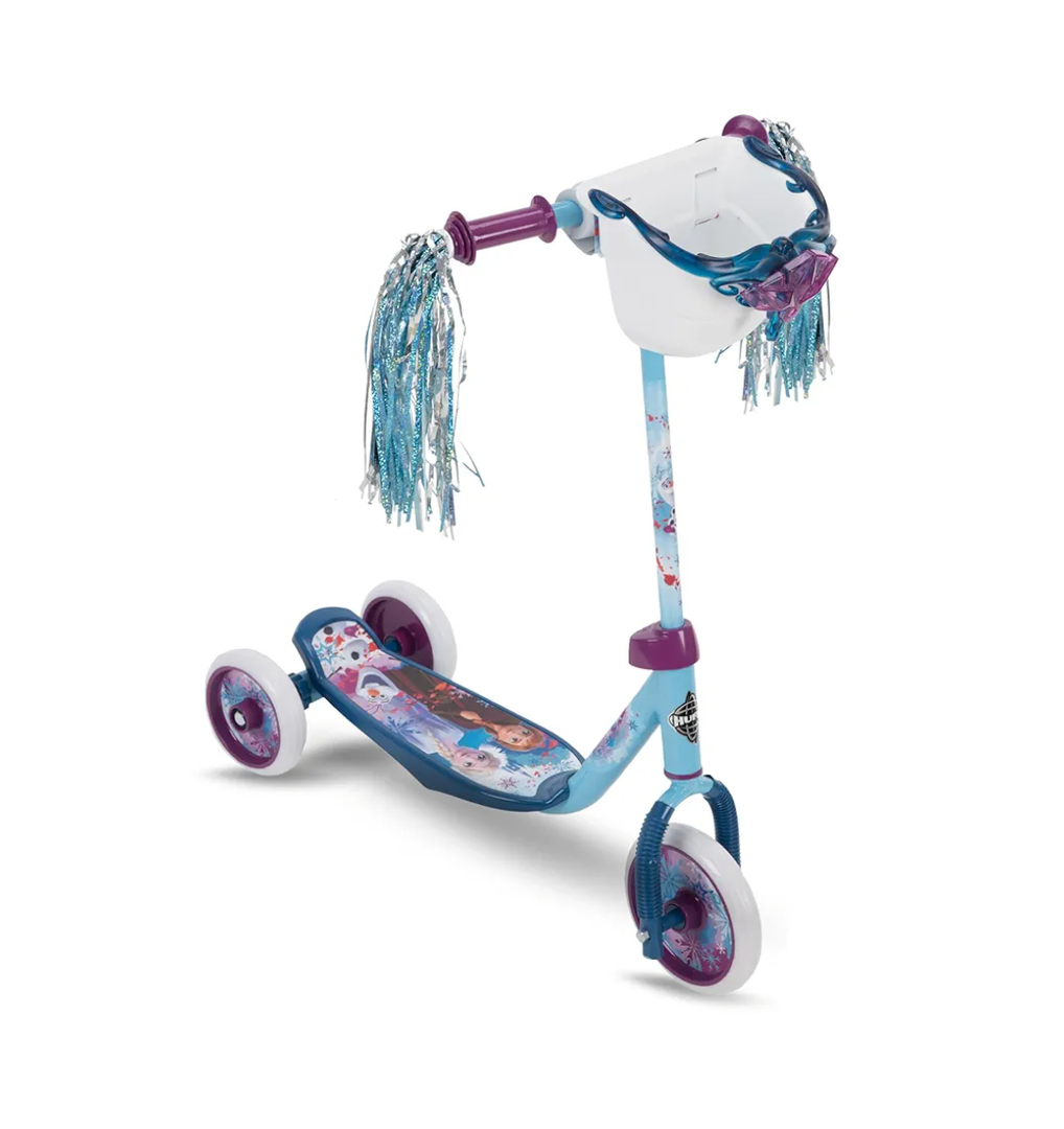 Huffy Disney and Marvel Toddler Kids 3-Wheel Scooters, Multiple Color Options, Ages 3+ Years Old, Durable Steel Frame, Portable, Girls/Boys, Non-Slip Deck, Character Graphics