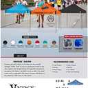 E-Z UP 10x10 Vantage Pop Up Canopy Tent, Steel Frame, Black Top, Wide-Trax Roller Bag & Spike Kit, 10 by 10'