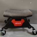 VEVOR Mechanic Stool 300 LBS Capacity Garage Stool Gift for Men, Heavy Duty Rolling Mechanics Seat, with Three Slide Out Tool Trays and Drawer, Tools for Automotive Auto Repair, 45.7 X 40.6 Cm