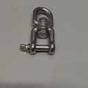 316 Stainless Steel 3/8"(M10) Eye x Jaw Swivel Anchor Swivel Clevis Double Shackle,1PCS