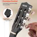 VEVOR Acoustic Guitar, Classical Guitar Starter Kit for Beginners, with Nylon Strings, Basswood Guitar, for Kids Adults Girls Boys Students