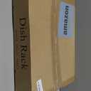 SAYZH Dish Drying Rack - Stainless Steel Dish Rack for Kitchen Counter, Large-Capacity Dish Drainer with Cutlery Holder, Kitchen Organizer for Dishes, Spoons and Forks, Black