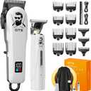 GTSPro Hair Clippers for Men, Clippers and Trimmers Set, Barber Clippers, Electric Hair Trimmer with Box, Gifts for Men White