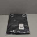 NICETOWN Pitch Black Solid Thermal Insulated Grommet Blackout Curtains/Drapes for Bedroom Window (2 Panels, 42 inches Wide by 63 inches Long, Black)