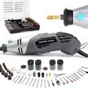160W Rotary Tool Kit with 195pcs Accessories, Variable Speed, Corded Electric Multifunctional Tool For DIY Crafts, Wood Carving, 3D Printer & Jewelry Making Sanding, Polishing, Drilling