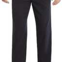 Savane Men's Ultimate Performance Pleated Chino Pants With Expandable Waistband, Non-Iron Fabric, Stretch Lightweight Twill (34W x 32L, Ultimate Dark Navy)