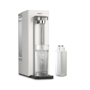 Brita Hub Compact Instant Powerful Countertop Water Filter System, Reduces 70+ Contaminants, 9 Cup Water Reservoir, Includes 6 Month Carbon Block Filter, White
