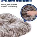 ULIGOTA Dog Bed Crate Pad Plush Soft Dog Crate Bed for Small Medium Large Dogs and Cats Washable Anti-Slip Kennel Crate Mats for Sleeping and Anti Anxiety S