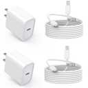 USB C Charger for iPhone 17/16 Charger Fast Charging,Type C Charge Apple Fast USB C Wall Chargers Block Adapter 6FT Charging Cable Cord for iPhone 17 Pro Max/Air/16/16Pro/15/15 Plus/iPad Pro/Air/Mini (White)