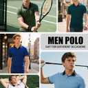 ZITY 3 Pack Men Polo Shirts Short Sleeve with Pocket Sport Wicking Shirts for Men Casual Athletic Collared T-Shirts (XL)