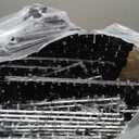 6x6 FT Black Shimmer Wall Backdrop, 36 Pcs for Party