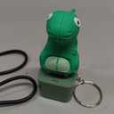 Lizard Keychain Sound, 2026 New Adults Keyboard Clicker Lizards Fidget Toys, Fun Rechargeable Keychain with Colorful Lights, Portable Stress Reliever for Anxiety & Sensory Fun (Lizard)