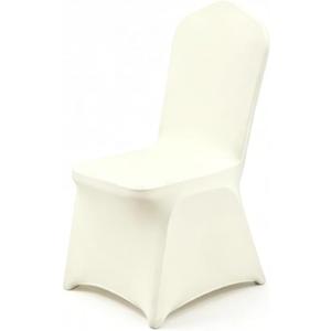 50 Pcs Beige Washable Removable Universal for Wedding Party Dining Banquet Polyester Spandex Stretch Slipcovers Chair Covers