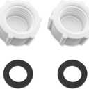 Drain Valve Cap Compatible with Intex Pools 11456 & 11385 Sand Filter Drain Cap with O-Ring for Above Ground Pool, Drain Plug Cap for Sand Filter Pumps and Combo Replacement Parts,SF90110-1,SF60110-2