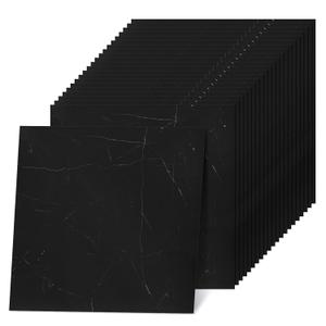 Spiareal 100Pcs Self Adhesive Peel and Stick Floor Tile 12 x 12 Inch Waterproof Vinyl Flooring Tile Sticker for Kitchen Bedroom Basement Bathroom(Modern Style)