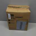 ELPHECO Kitchen Compost Bin with Lid 1.8 Gallon Hanging Trash Can with Lid, 7 Liter Wall-Mounted Garbage Can for Kitchen Cabinet Door, Small Under Sink Trash Can for Cupboard, Bathroom, Office, Black