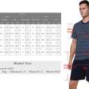 Marvmys Men's Short Sleeve Pajama Set Summer Pj Short Set 2 Pcs Loungewear Sleepwear with Pockets (Gray, XL)