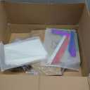 Fainne 74 Pcs Baskets for Gifts Empty Bulk DIY Empty Gift Basket Include 20 Kraft Cardboard Tray with Handles 30 Bags 24 Bows for Christmas Thanksgiving Birthdays Snacks Party, 8" x 6" x 3"(Brown)