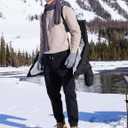 Men's Long Winter Coats Warm Water Resistant Puffy Hooded Windbreaker Insulated Thicken Jackets with Hood (Black, XXXL)