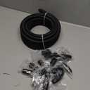 EVIL ENERGY 6AN Fuel Line Kit, 6AN Nylon Braided Fuel Line Hose Fitting Kit CPE 20FT Black