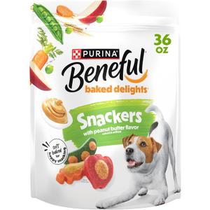 Purina Beneful Baked Delights Snackers Dog Treats, 36 OZ (EXP 08/31/26)