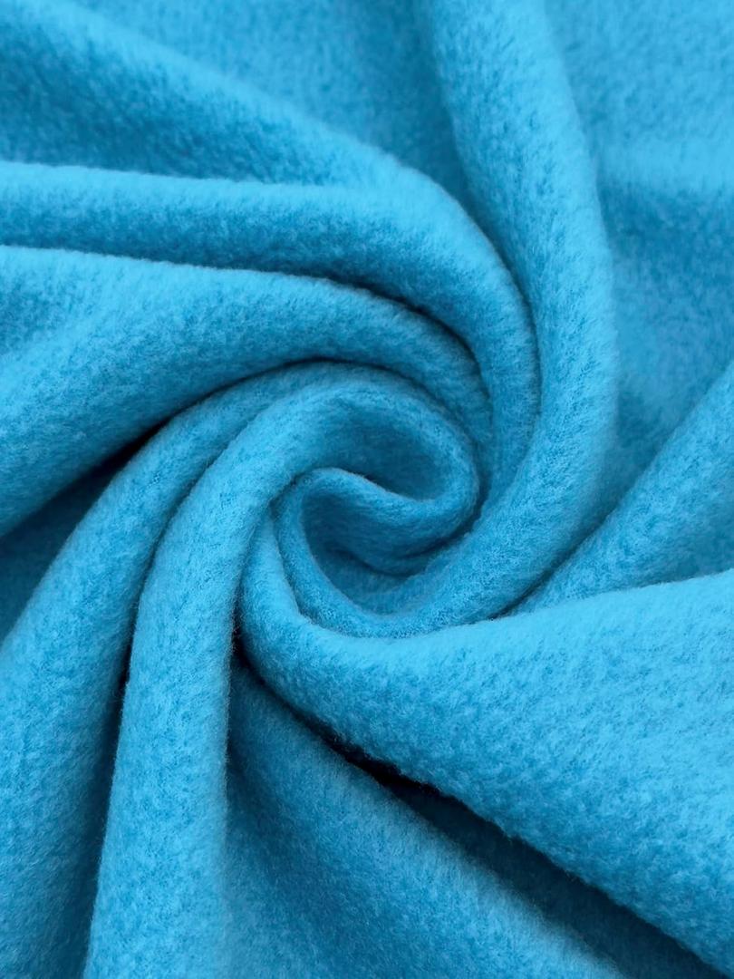 EOVEA - Polar Fleece Fabric by The Yard  Soft Anti-Pill, Warm & Cozy Material for Blankets, Clothing, Crafts, Pet Beds & DIY Sewing  60 Wide, Solid (Turquoise, 1/2 Yard)