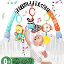 Pau1Hami1ton Baby Stroller Arch Toys, Car Seat Toys,Bouncer Toy Bar/Mobile for Bassinet,Adjustable Baby Hanging Toys Fit for Crib Bed,Stroller,Car Seat Gifts.S-19(Zebra) (Multicolored)