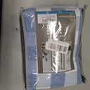 Amzdecor Blue White Buffalo Plaid Full Blackout Curtains 84 Inches Long, 52"W x 84"L