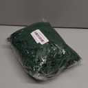 Christmas Tinsel Garland Decor, Dark Green Snowy White Tips Garland with Red Bows, Holiday Party Xmas Tree Decoration, 2 Pieces/Set, 6 ft/Piece