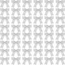 Sumind 48 Pcs Silver Bows for Christmas Tree Small Silver Ribbon Bow with Twist Ties 3'' Vintage Christmas Tree Ornaments for Garland Wreath Gift Wrapping Door Rustic Xmas Holiday Party Decor