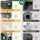 Heated Cat House for Outdoor Cats, Waterproof Insulated Outdoor Cat House with Heating Pad, Weatherproof Elevated Heated Cats House for Outside Feral Cats (Green, 29" L x 17" W x 20" H)