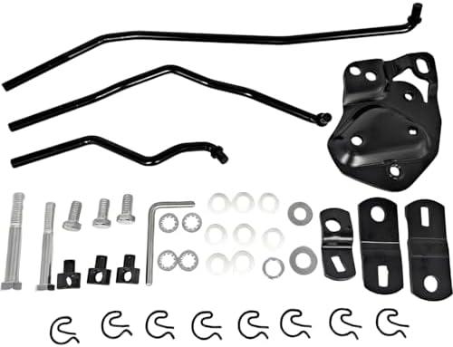 EZROAD Gear Shift Installation Kit 3733163 Compatible with Hurst Chevrolet Oldsmobile Pontiac GTO Buick Gran Sport Skylark Pickup Truck w & w/o Muncie Console 4-Speed Transmission Shifter Linkage