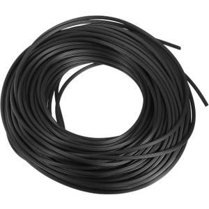 uxcell Screen Spline, 0.19"x100FT Round Window Screen Repair Retainer Spline for Door Window Screens Replacement, Black