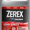 Zerex Asian Vehicle Red Silicate and Borate Free 50/50 Prediluted Ready-to-Use Antifreeze/Coolant 1 GA