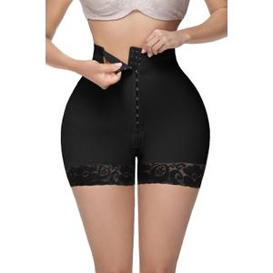 SHAPSHE Shapewear for Women Tummy Control Shorts Body Shaper Panties High Waisted Butt Lifter Thigh Slimming Underwear (Small, Black)