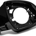 CULMKARI 51167327911 Mirror Housing Frame Trim Fits for 2014-2019 BMW X3 F25/ X4 F26 / X5 F15 / X6 F16 Mirror Cover Frame Supporting Ring Glossy Black (Right Passenger Side)