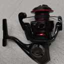 Quantum Smoke Spinning Fishing Reel, Changeable Right- or Left-Hand Retrieve, Continuous Anti-Reverse Clutch with NiTi Indestructible Bail, SCR Alloy Frame, Black