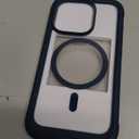 Miracase Magnetic for iPhone 15 Pro Case [Compatible with MagSafe] Full-Body Phone case with Built-in Glass Screen Protector& Camera Protector, Military Drop Proof 15 Pro Cover 6.1 inch, Storm Blue