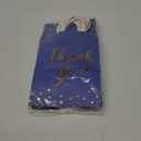 Tinlade 12 Pcs Thank You Gift Bags with Tissue Paper Gold Polka Dots Thank You Bags with Handle Party Favor for Wedding Birthday Baby Shower Business Shopping (Royal Blue)