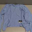 Qiansiqianbo Women's Cardigan Sweater, M, Blue
