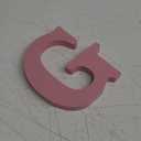 AOCEAN 6 Inch Pink Wood Letters Unfinished Wooden Letters for Wall MAGA Decorative Standing Letters Slices Sign Board for Crafts Christmas Decoration Home Party Projects (G)
