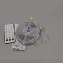 echosari LED Strip Lights Battery Operated, 10Ft 108 LED Dual Color Changing Strip Lights with Remote Cuttable Adhesive Lights Strip for Bedroom Party Decoration (Warm White & Multicolor)