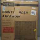 Giant Wooden 4 in a Row Connect Games with Folding Tray - Yard Outdoor Beach Games with Carrying Case - Two Styles to Play - Patented Product