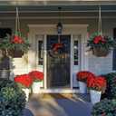 LIQING Hanging Planters for Outdoor Plants & Indoor Use  Gift for Moms, Plant Lovers, Housewarming | Thickened Wood Hanging Baskets for Plants, Adjustable Boho Planter with Flat Base (XL)