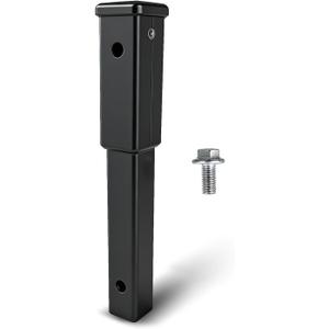12 inch Hitch Extension Receiver 2 inch 5/8 inch Pin Hole 4000 LBS Tow Capacity 84433 Black