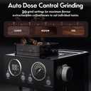 PULZO Espresso Machine with Grinder, 20 Bar All-in-One Coffee Maker