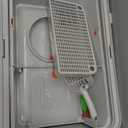 Stainless Steel Cat Litter Box with Lid, 180 Flip-Top XL Extra Large Enclosed Litter Box, Covered Metal High Sided Litter Pan with Steps & Scoop, Easy Cleaning, Odor Control, Non-Sticky-Grey