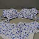 WDIRARA Women's Plus Size Bikini Set Floral Print Swimsuit High Waisted 2 Piece Bathing Suit, 4 XL