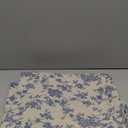 Pastoral Rectangle Tablecloth - 60 x 120 Inch - Beige Table Cloth - Washable Table Cover with Dust-Proof Wrinkle Resistant for Restaurant, Picnic, Indoor and Outdoor Dining, Floral (Dark Blue)