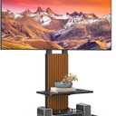 TVON Heavy Duty Rolling TV Stand for 55-100 inch Large Screens